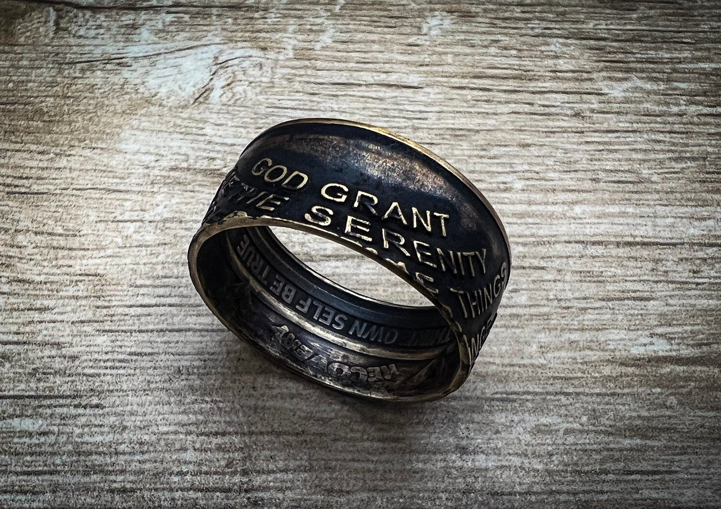 AA Recovery Coin Ring