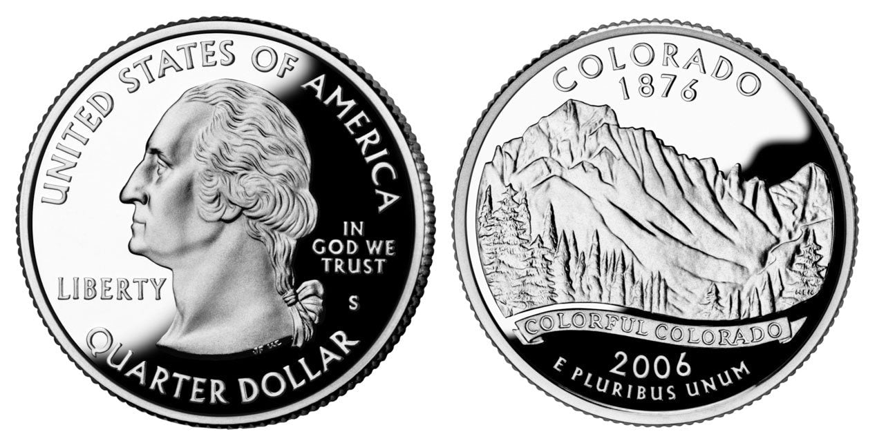 Colorado US State Quarter Coin Ring