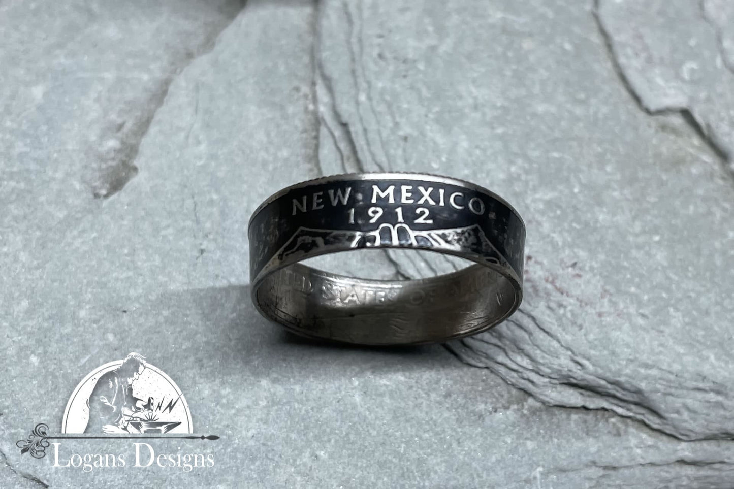 New Mexico US State Quarter Coin Ring