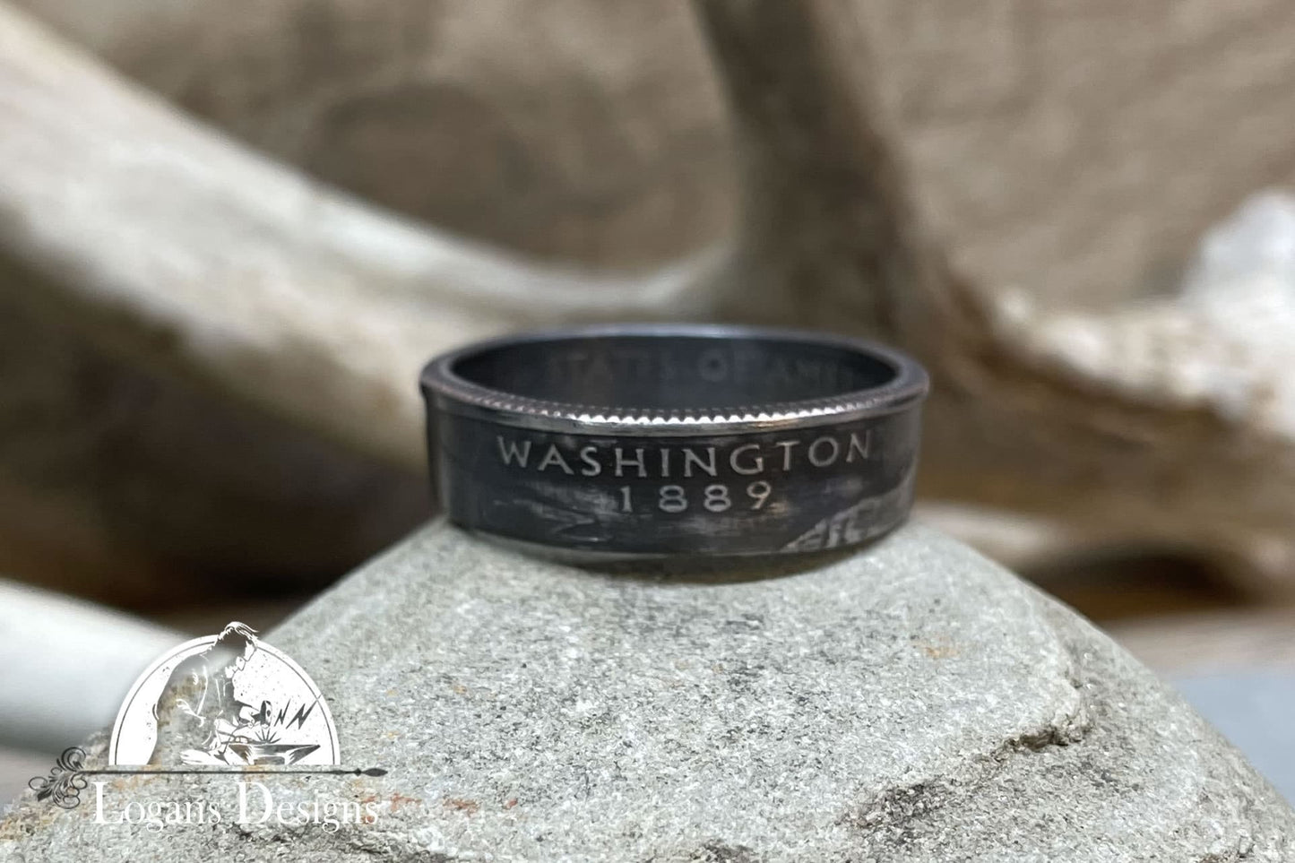 Washington US State Quarter Coin Ring