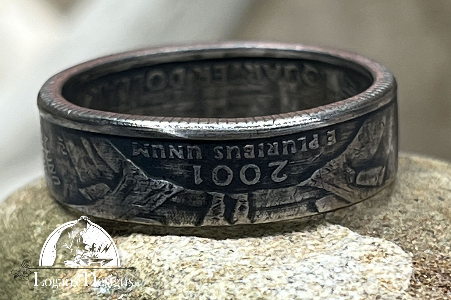 VERMONT US State Quarter Coin Ring