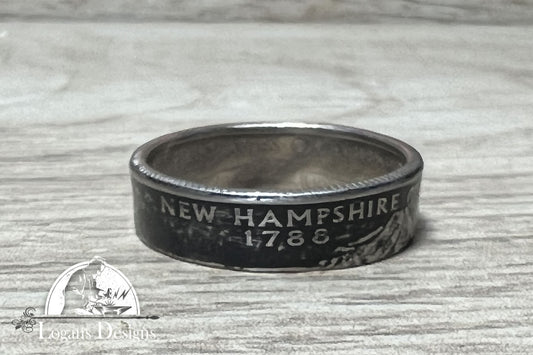 New Hampshire US State Quarter Coin Ring