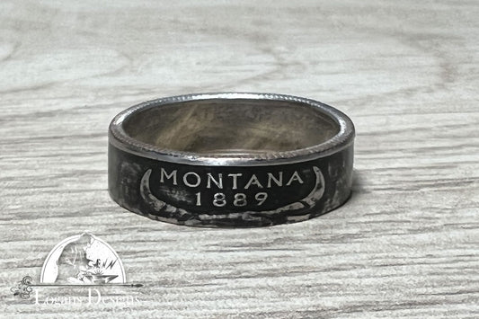 Montana US State Quarter Coin Ring