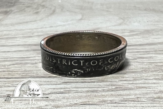 District of Colombia State Quarter Coin Ring