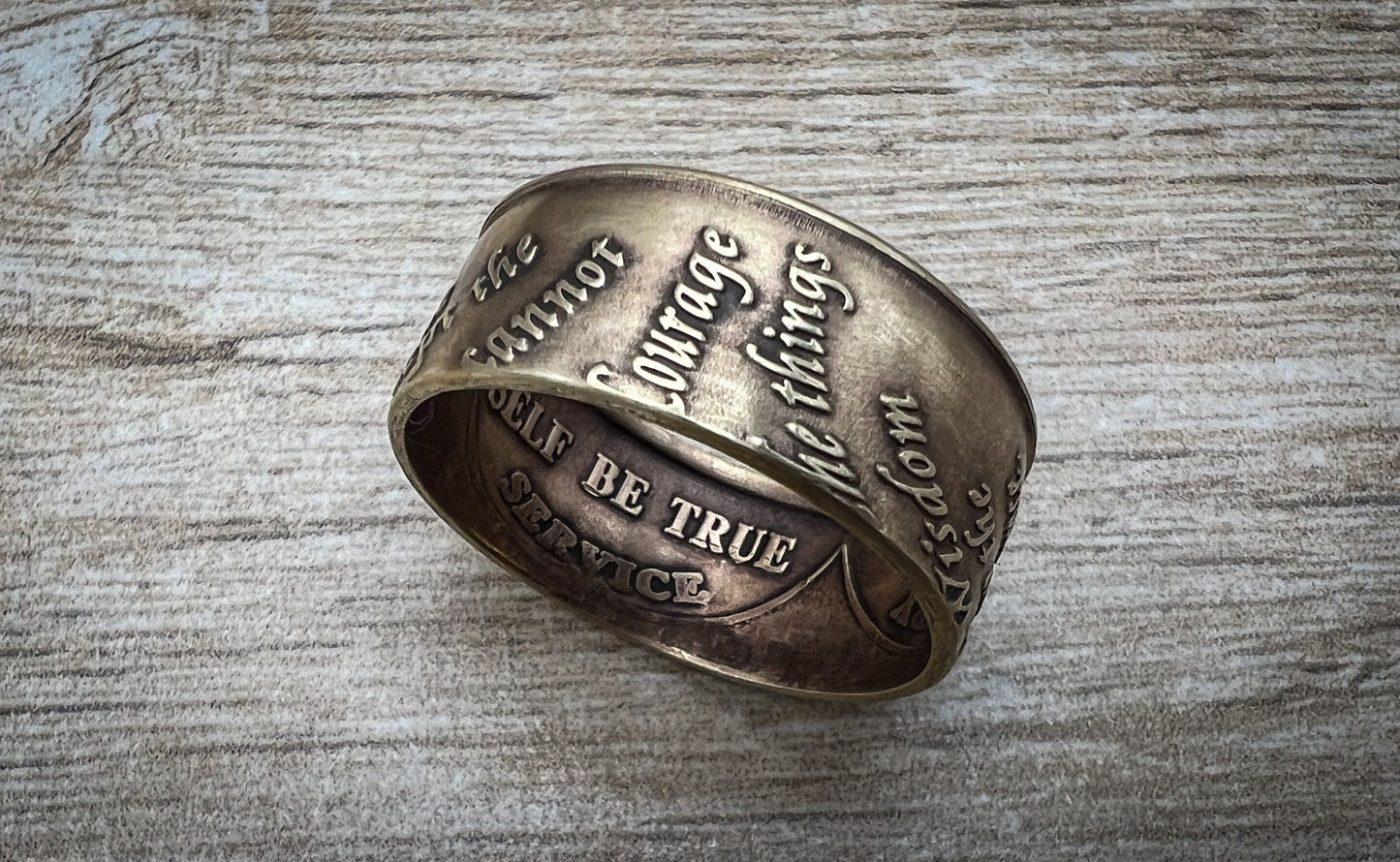 Alcoholics Anonymous Coin Ring